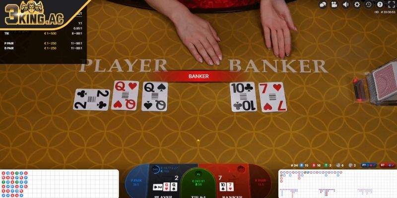 Baccarat 3KING Game Bài Cá Cược Hấp Dẫn Đẳng Cấp Hoàng Gia 3 Bí kíp tham gia cược thắng khi chơi Baccarat tại 3KING