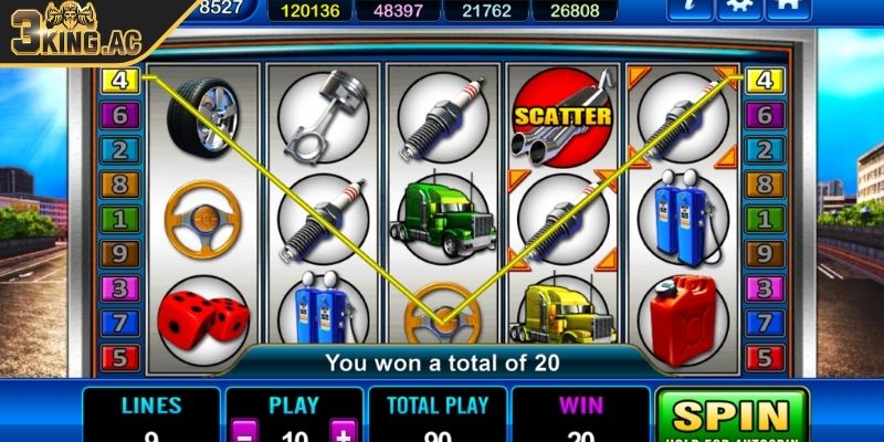 Hight Road King 3KING Slot Game Tốc Độ Hấp Dẫn Jackpot Khủng 2 Tính năng quay miễn phí lẫn vòng thưởng đặc biệt