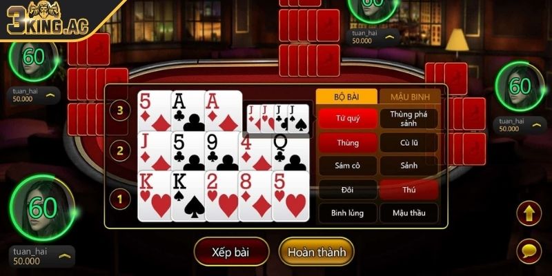 Mậu Binh 3KING Bí Quyết Chinh Phục Game Bài Đỉnh Cao 3 Kinh nghiệm xếp bài Mậu Binh 3KING bất bại từ cao thủ