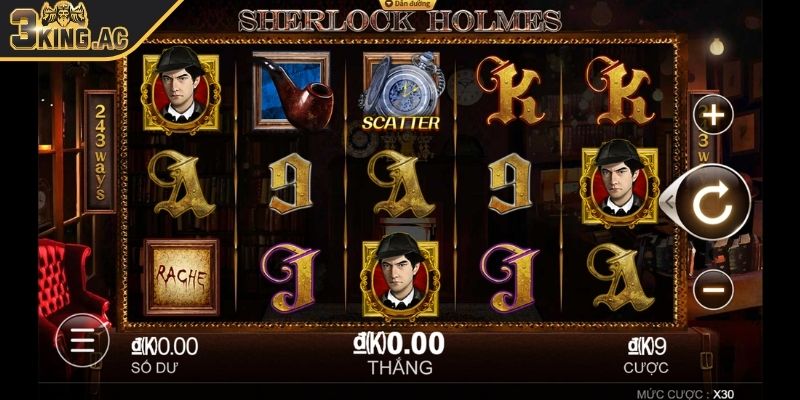 Sherlock Holmes 3KING Tựa Game Thám Tử Quay Hũ Hấp Dẫn Nhất 3 Hướng dẫn quy trình chơi nổ hũ Sherlock Holmes tại 3KING đơn giản